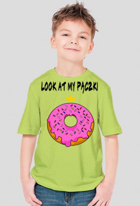 Bluzka chłopięca "look at my pączki"