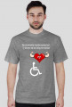 Bluzka męska "Nie przekreślaj niepełnosprawnych. Ty niczym się od nich nie różnisz"