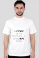 T-Shirt Męski - W święta się nie programuje (Biały)
