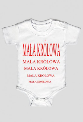Body dziecięce z napisem MAŁA KRÓLOWA
