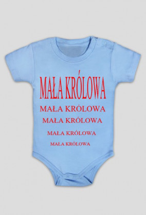 Body dziecięce z napisem MAŁA KRÓLOWA