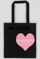 Torba z nadrukiem SERCE I NAPIS MAŁE JEST WREDNE