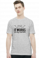 It works on my machine - Dziwne u mnie działa - Koszulka męska (Czarny nadruk)