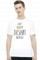 Eat, Sleep, Design, Repeat - Prezent dla grafika komputerowego - Koszulka męska