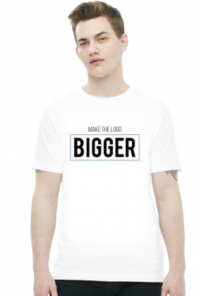 Make the logo bigger-  Prezent dla grafika komputerowego - Koszulka męska
