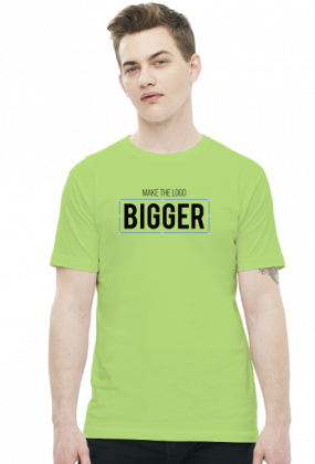 Make the logo bigger-  Prezent dla grafika komputerowego - Koszulka męska