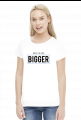 Make the logo bigger-  Prezent dla grafika komputerowego - Koszulka damska
