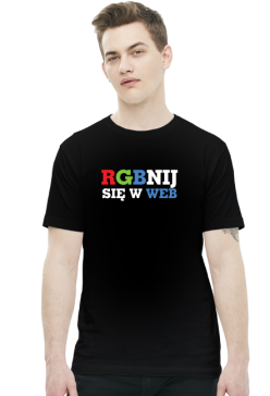 RGBnij się w WEB - Prezent dla grafika komputerowego - Koszulka męska