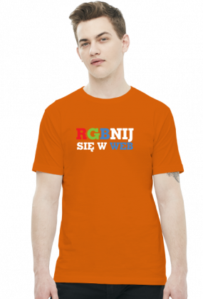 RGBnij się w WEB - Prezent dla grafika komputerowego - Koszulka męska