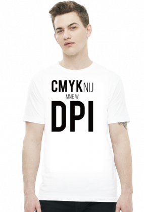 CMYKnij mnie w DPI (#2) - prezent dla grafika komputerowego - koszulka męska