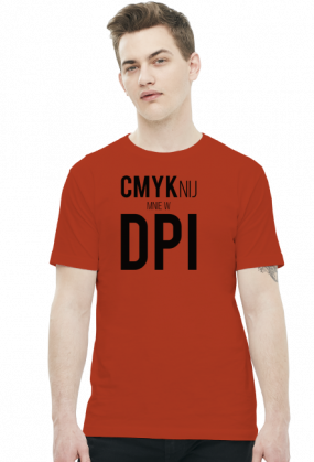 CMYKnij mnie w DPI (#2) - prezent dla grafika komputerowego - koszulka męska