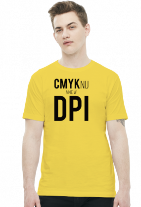 CMYKnij mnie w DPI (#2) - prezent dla grafika komputerowego - koszulka męska