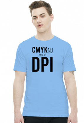 CMYKnij mnie w DPI (#2) - prezent dla grafika komputerowego - koszulka męska