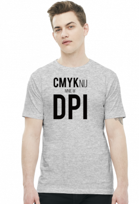 CMYKnij mnie w DPI (#2) - prezent dla grafika komputerowego - koszulka męska