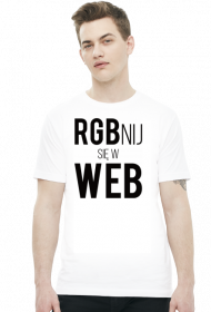 RGBnij się w WEB (#2) - Prezent dla grafika komputerowego - Koszulka męska