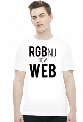 RGBnij się w WEB (#2) - Prezent dla grafika komputerowego - Koszulka męska