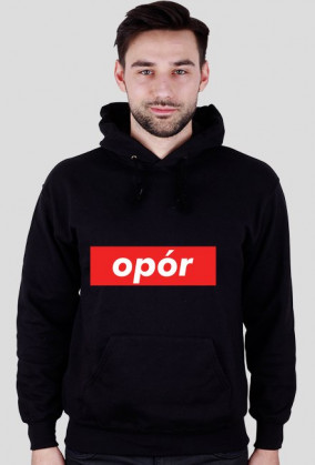 OPÓR Hoodie Black