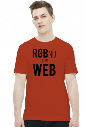 RGBnij się w WEB (#2) - Prezent dla grafika komputerowego - Koszulka męska