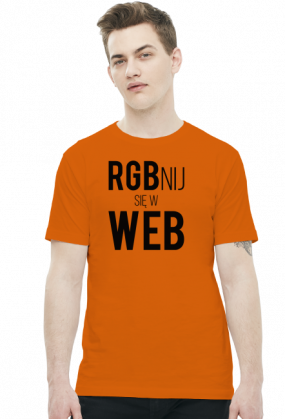 RGBnij się w WEB (#2) - Prezent dla grafika komputerowego - Koszulka męska