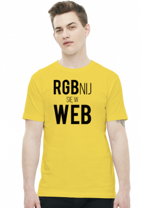 RGBnij się w WEB (#2) - Prezent dla grafika komputerowego - Koszulka męska