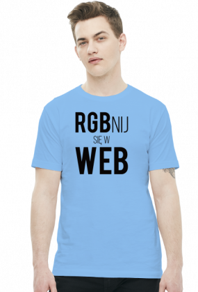 RGBnij się w WEB (#2) - Prezent dla grafika komputerowego - Koszulka męska