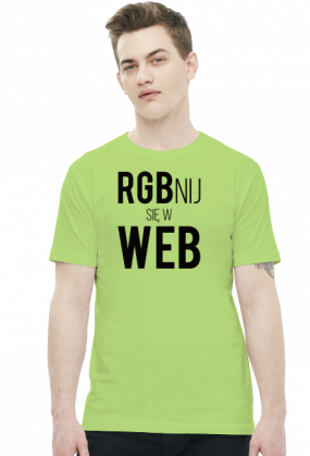 RGBnij się w WEB (#2) - Prezent dla grafika komputerowego - Koszulka męska