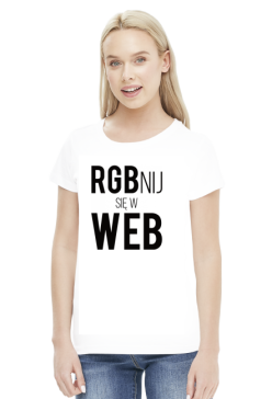 RGBnij się w WEB (#2) - Prezent dla grafika komputerowego - Koszulka damska
