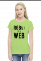 RGBnij się w WEB (#2) - Prezent dla grafika komputerowego - Koszulka damska