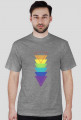 T-shirt męski w trójkąty