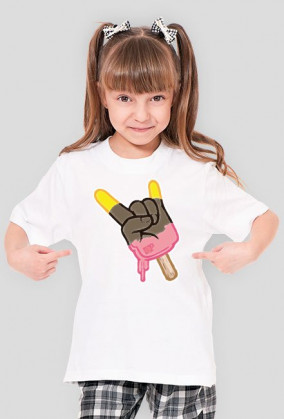 Koszulka dla dziewczynki - Rock & Roll. Pada