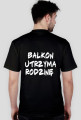 "Czym się różni balkon od humanisty" T-SHIRT CZARNA MĘSKA