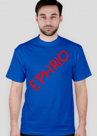 Męska koszulka z logo (niebieska)