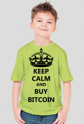 KEEP CALM bitcoin t-shirt dziecięcy