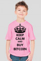 KEEP CALM bitcoin t-shirt dziecięcy