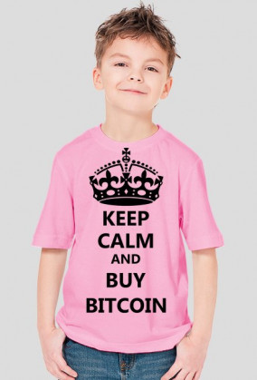 KEEP CALM bitcoin t-shirt dziecięcy