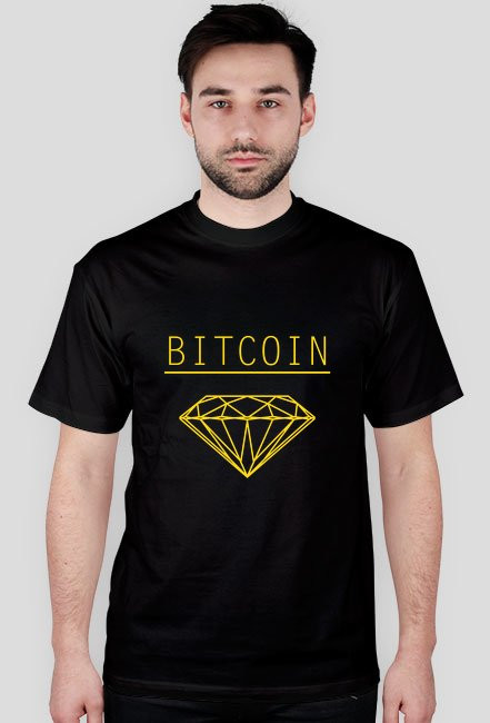 Bitcoin diamond t-shirt męski
