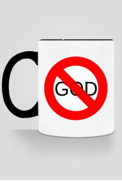Stylowy kubek NO GOD