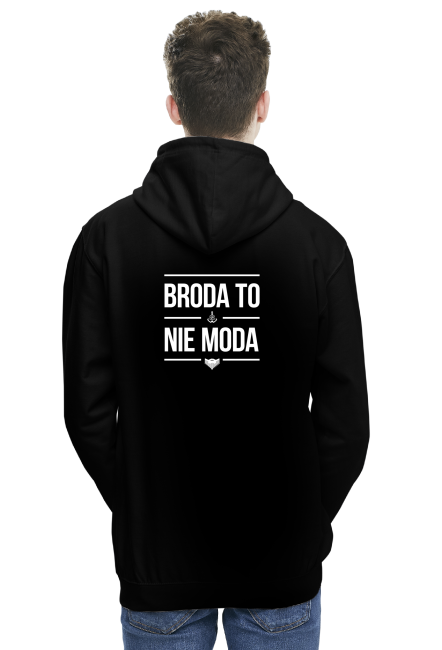 Bluza meska, kotwica + broda to nie moda