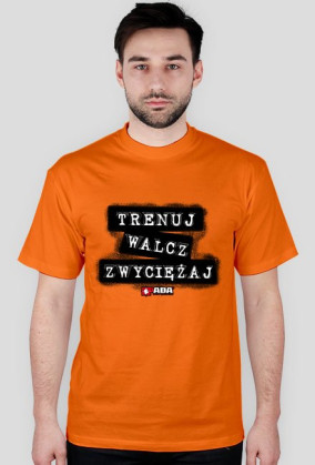 Koszulka męska - Trenuj, walcz, zwyciężaj. Pada