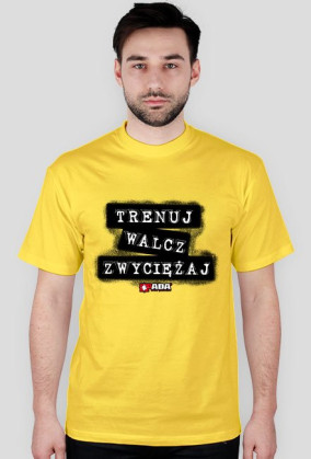 Koszulka męska - Trenuj, walcz, zwyciężaj. Pada