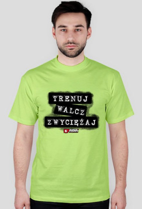 Koszulka męska - Trenuj, walcz, zwyciężaj. Pada