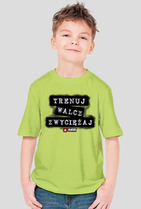 Koszulka dla chłopca - Trenuj, walcz, zwyciężaj. Pada