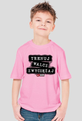 Koszulka dla chłopca - Trenuj, walcz, zwyciężaj. Pada