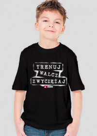 Koszulka dla chłopca - Trenuj, walcz, zwyciężaj. Pada