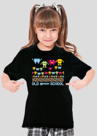 Koszulka dla dziewczynki - Old School. Pada