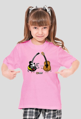 Koszulka dla dziewczynki - Rock & Roll. Pada