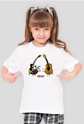 Koszulka dla dziewczynki - Rock & Roll. Pada