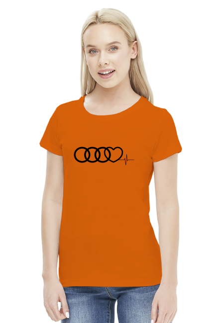 'Audi heart puls' koszulka damska,2