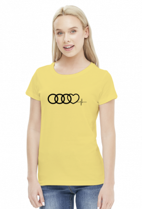 'Audi heart puls' koszulka damska,2