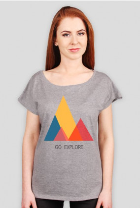 Luźny t-shirt damski Go Explore